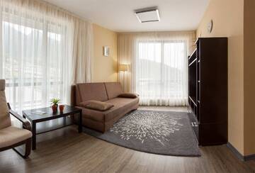 Фото номера Апартаменты с 1 спальней и видом на горы  Гостевой дом SKYPARK ApartHotel г. Красная Поляна 3
