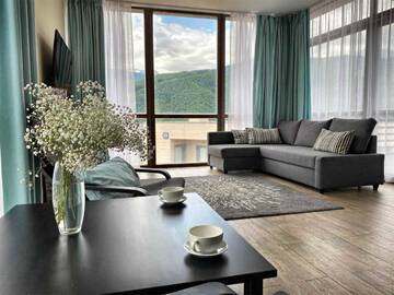 Фото номера Вилла с 3 спальнями и панорамным видом на горы  Гостевой дом SKYPARK ApartHotel г. Красная Поляна 2