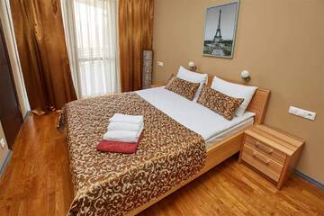 Фото номера Вилла с 3 спальнями и панорамным видом на горы  Гостевой дом SKYPARK ApartHotel г. Красная Поляна 8